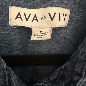 Ava & Viv Blue Denim Shirt